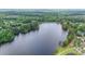 Expansive lake surrounded by homes and lush forests at 7979 Larksview Dr, Fairburn, GA 30213