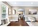 Bright living room featuring hardwood floors and neutral paint at 949 Hope Sw Dr, Atlanta, GA 30310
