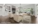 Bright living room with fireplace, built-ins, and ample seating at 125 Registry Ln, Canton, GA 30115