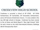 Image about school information from Creekview High School at 125 Registry Ln, Canton, GA 30115