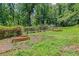 Spacious backyard with garden beds and lush greenery, offering a serene and private outdoor space at 315 Renae, Marietta, GA 30060