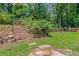 Spacious backyard with stone steps and a swing set, creating a perfect space for outdoor fun and relaxation at 315 Renae, Marietta, GA 30060