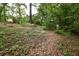 Wooded backyard with natural ground cover and mature trees at 4314 Woodhaven Se Way, Smyrna, GA 30082