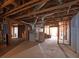 Unfinished basement with exposed duct work and stud framing offers many possibilities at 4314 Woodhaven Se Way, Smyrna, GA 30082