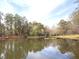 Scenic pond surrounded by lush trees, offering a peaceful and picturesque community space at 50 Rumson Ne Way, Atlanta, GA 30305