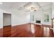 Bright living room with hardwood floors, fireplace and coffered ceiling, perfect for entertaining at 2922 Heart Pine Way, Buford, GA 30519
