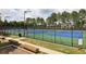Community tennis courts surrounded by a fence and lush landscaping at 2922 Heart Pine Way, Buford, GA 30519