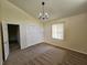 Angled bedroom with high ceilings at 417 Ohern Ct, Stone Mountain, GA 30088