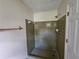 Standing shower with green tile at 417 Ohern Ct, Stone Mountain, GA 30088