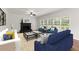Cozy living room with a fireplace, plush seating, and natural light at 4294 Silver Peak Pkwy, Suwanee, GA 30024