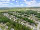 A serene view of a residential neighborhood surrounded by vibrant green trees at 2084 Democracy Dr, Buford, GA 30519