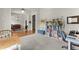 A bright room with an adjacent music room has space for both work and hobbies at 2084 Democracy Dr, Buford, GA 30519
