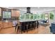 Open kitchen boasts stainless steel appliances, large island, and eat in kitchen at 4206 Lake Laurel Se Dr, Smyrna, GA 30082