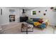 Stylish living area with wet bar, comfortable seating, and modern decor at 4206 Lake Laurel Se Dr, Smyrna, GA 30082