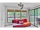 Bright sun room with plenty of natural light and a door to the patio at 2638 Vinings Central Se Dr # 4, Atlanta, GA 30339