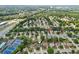 Expansive aerial view showcasing the neighborhood's layout, mature trees, and nearby amenities at 3880 Lake Lanier Dr, Duluth, GA 30097