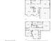 Complete home floor plan showcasing upstairs and downstairs layouts with dimensions at 3880 Lake Lanier Dr, Duluth, GA 30097