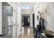 Bright and spacious foyer with hardwood floors and stylish decor at 507 Southshore Ln, Dallas, GA 30157