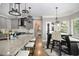 Elegant kitchen with granite countertops, stainless steel appliances, and a breakfast bar at 507 Southshore Ln, Dallas, GA 30157