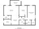 Detailed floor plan with dimensions for the kitchen, bedrooms, living room, and bathrooms at 6851 Roswell Rd # H1, Sandy Springs, GA 30328