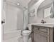Bathroom featuring a bathtub, shower, and vanity with storage at 2660 Birch Se St, Smyrna, GA 30080