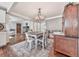 Open floor plan with the dining room in view, adjacent to the living room and kitchen at 2660 Birch Se St, Smyrna, GA 30080