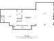 Basement floor plan with dimensions for the utility, storage, and garage spaces at 357 Breeze Hill Ln, Canton, GA 30114