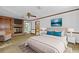 Comfortable bedroom features a brick fireplace and a bright, airy feel at 357 Breeze Hill Ln, Canton, GA 30114