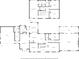 Floor plan with dimensions for the living room, kitchen, and other spaces at 357 Breeze Hill Ln, Canton, GA 30114
