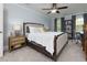 Inviting primary bedroom suite with cozy carpet and designer touches at 2249 Hill Creek Way, Marietta, GA 30062