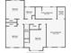 Second floor plan showcasing bedroom and bathroom layouts, including primary suite at 2249 Hill Creek Way, Marietta, GA 30062