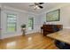 Bright office with hardwood floors, plenty of natural light, and flexible workspace at 2249 Hill Creek Way, Marietta, GA 30062