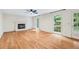 Spacious living room with hardwood floors, fireplace, and ample natural light at 870 Richmond Hill Dr, Marietta, GA 30068
