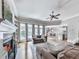 Open living area with fireplace, and view of the kitchen and dining area at 1110 Parkview Se Pl, Smyrna, GA 30080