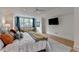 Spacious main bedroom with hardwood floors, sitting area and natural light at 799 Monroe Ne Dr, Atlanta, GA 30308