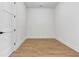 This bedroom has beautiful hard wood flooring and neutral paint, great natural light at 150 Rolison Way, Fayetteville, GA 30214