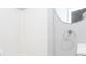Nicely decorated bathroom shows the white sink and silver hardware at 2607 Jefferson Ter, Atlanta, GA 30344