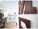 Dining area next to kitchen featuring modern decor and hardwood floors at 2710 Hedgewood Nw Dr, Atlanta, GA 30311