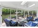 Bright sunroom with skylights and panoramic views of the outdoor space at 3322 Woodsfield Ne Dr, Marietta, GA 30062