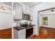 Modern kitchen featuring stainless steel appliances and dark countertops at 455 Firelite Ln, Suwanee, GA 30024