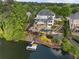 Stunning lakeside home featuring a private pool, dock, and meticulously landscaped backyard, perfect for entertaining at 1145 Lake Shore Overlook, Alpharetta, GA 30005