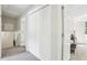 Hallway with carpet and closet space at 218 Deerwood Se Ct, Smyrna, GA 30082