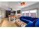 Open-concept kitchen, featuring modern appliances and seamlessly flowing to living area at 4569 Fountain Ne Dr, Marietta, GA 30067
