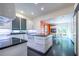 Bright and open kitchen with an island, stainless steel appliances, and a view to the breakfast nook at 1100 Parker Ne Pl, Atlanta, GA 30324