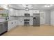 Modern kitchen with stainless steel appliances, white cabinets, and stylish backsplash, creating a functional space at 2917 Reveille Se Cir, Atlanta, GA 30316