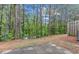 Private backyard with a wooded view, creating a serene outdoor space at 7168 Kingswood Run Dr, Atlanta, GA 30340