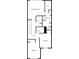 Floor plan of the second floor of the townhome layout at 7168 Kingswood Run Dr, Atlanta, GA 30340