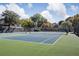 Outdoor tennis courts surrounded by trees and greenery on a sunny day at 66 Devon Ln, Avondale Estates, GA 30002