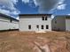 Backyard with a blank canvas, ready for landscaping and outdoor enjoyment. New construction at 2076 Boxwood Circle Se, Conyers, GA 30094