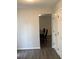 Dining area with hardwood floors and space for Gathering gatherings at 985 Romer Pl, Stone Mountain, GA 30083